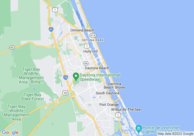 Google Map image for Daytona Beach, Florida