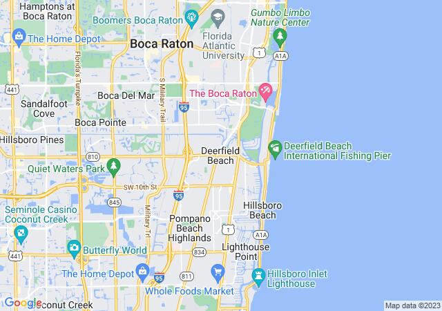 Google Map image for Deerfield Beach, Florida