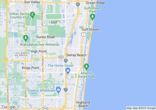 Google Map image for Delray Beach, Florida