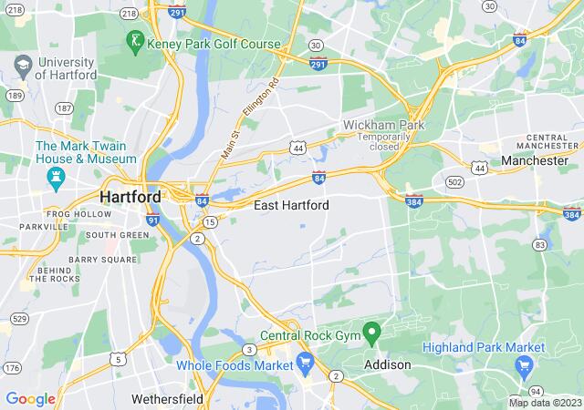 Google Map image for East Hartford, Connecticut
