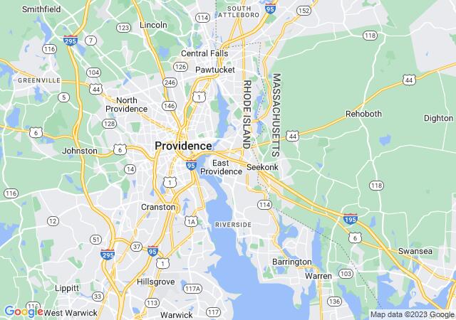 Google Map image for East Providence, Rhode Island