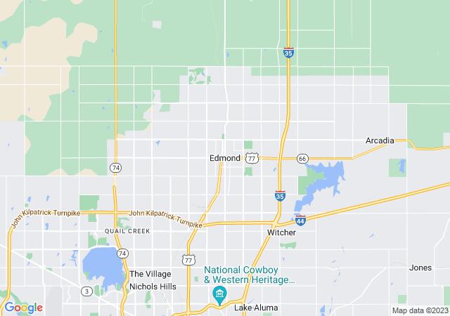 Google Map image for Edmond, Oklahoma