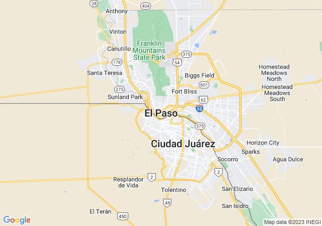 Google Map image for El Paso, Texas