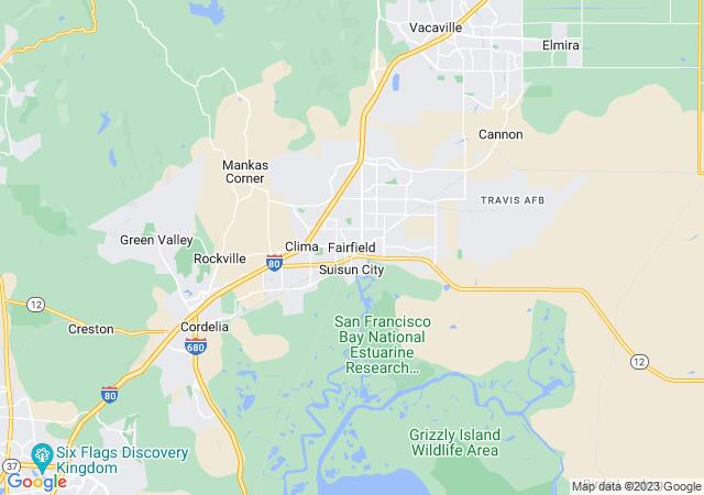 Google Map image for Fairfield, California