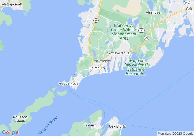 Google Map image for Falmouth, Massachusetts