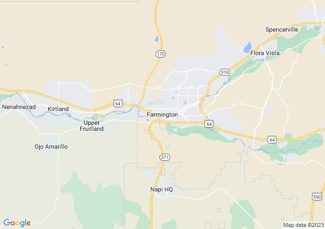 Google Map image for Farmington, New Mexico
