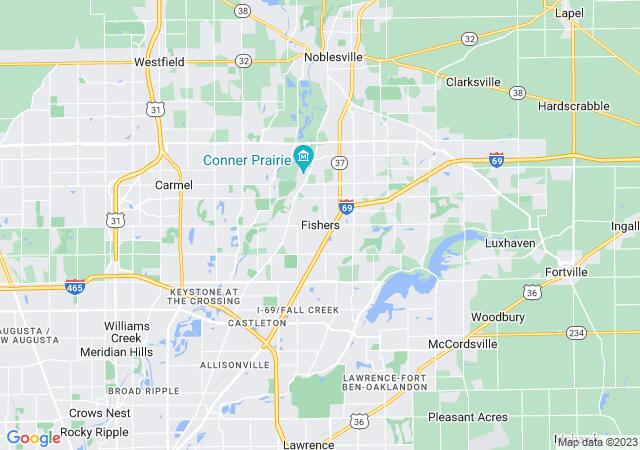 Google Map image for Fishers, Indiana