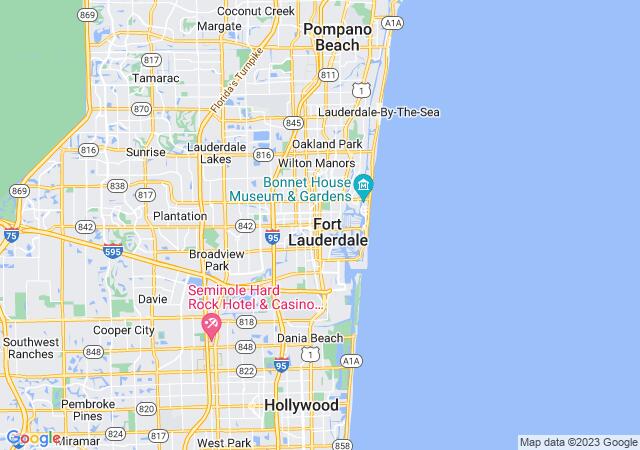 Google Map image for Fort Lauderdale, Florida