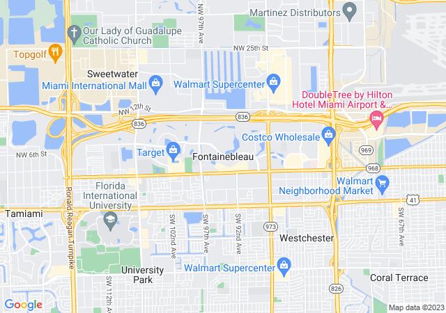 Google Map image for Fountainbleau, Florida