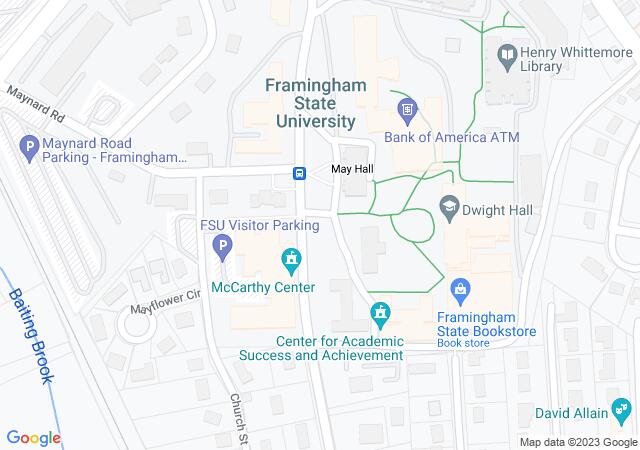 Google Map image for Framingham Center, Massachusetts