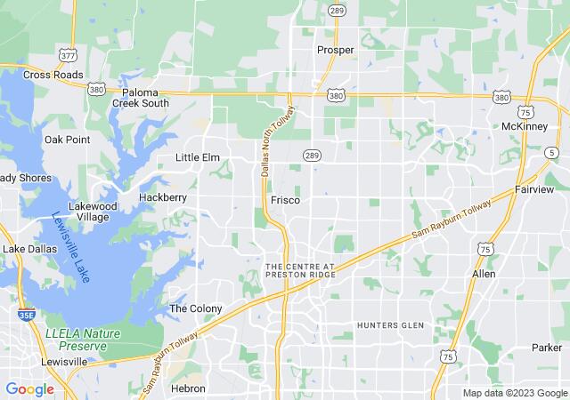 Google Map image for Frisco, Texas