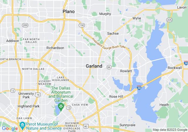 Google Map image for Garland, Texas