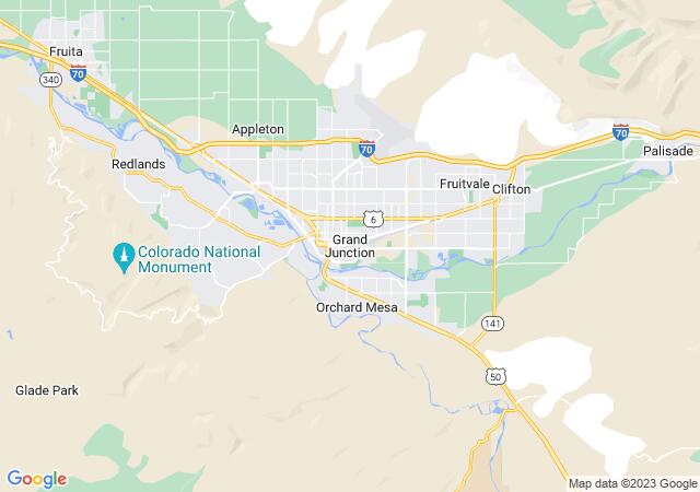 Google Map image for Grand Junction, Colorado