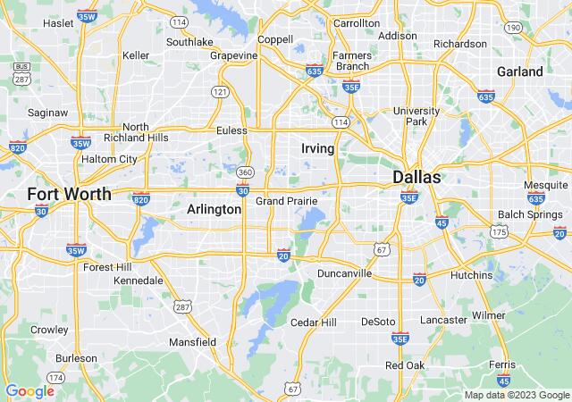 Google Map image for Grand Prairie, Texas