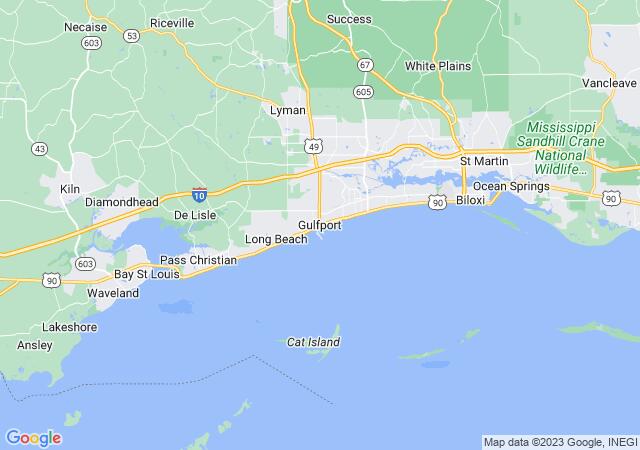 Google Map image for Gulfport, Mississippi