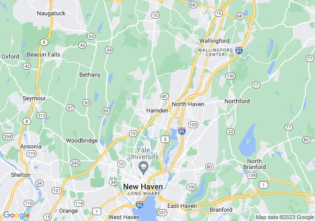 Google Map image for Hamden, Connecticut