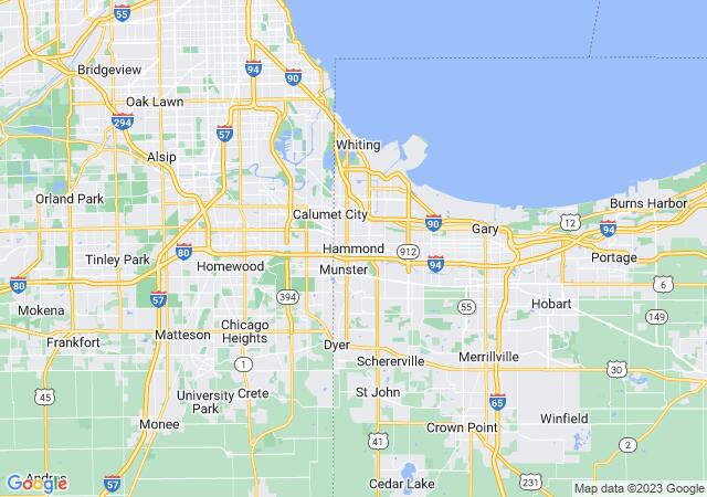 Google Map image for Hammond, Indiana