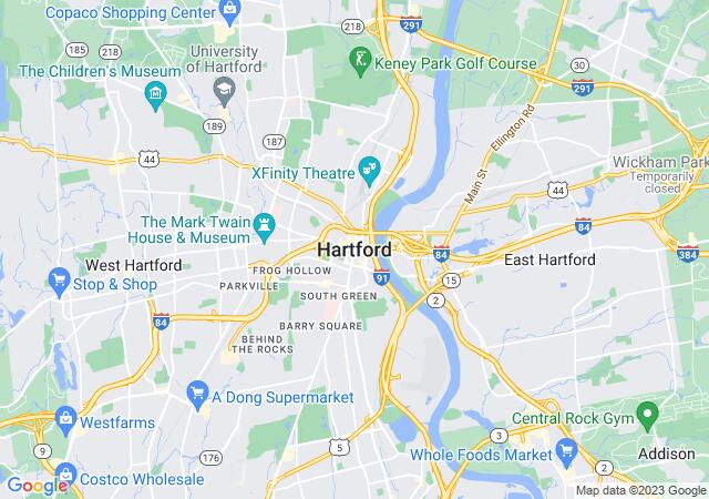 Google Map image for Hartford, Connecticut