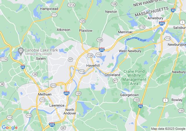 Google Map image for Haverhill, Massachusetts
