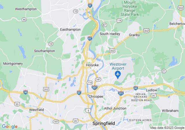 Google Map image for Holyoke, Massachusetts
