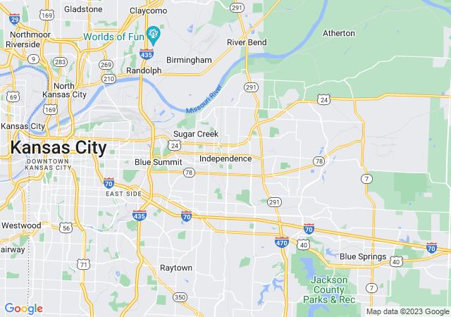 Google Map image for Independence, Missouri