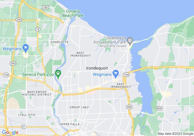 Google Map image for Irondequoit, New York