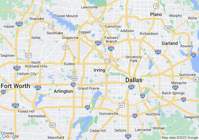 Google Map image for Irving, Texas