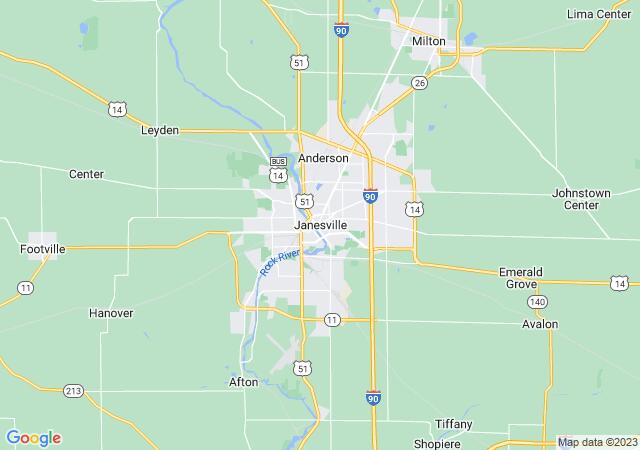 Google Map image for Janesville, Wisconsin
