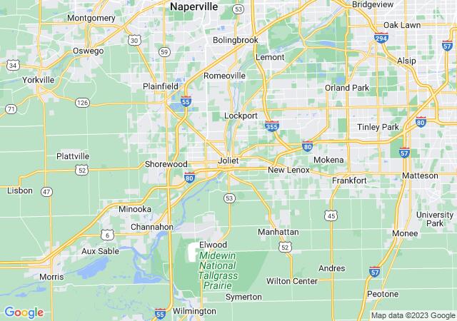 Google Map image for Joliet, Illinois