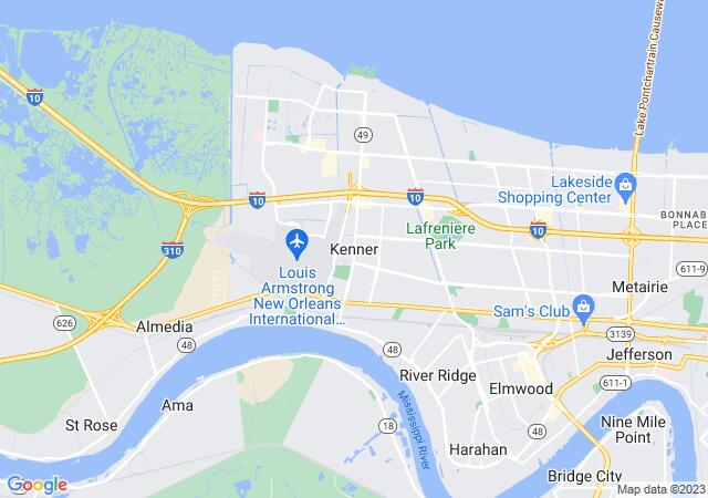 Google Map image for Kenner, Louisiana