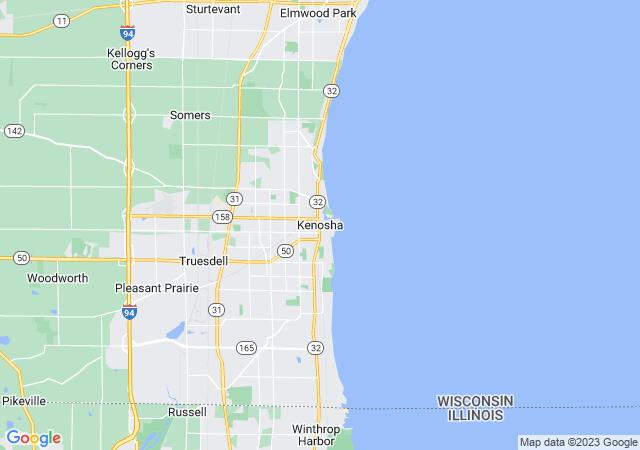 Google Map image for Kenosha, Wisconsin