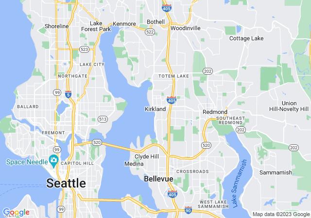 Google Map image for Kirkland, Washington
