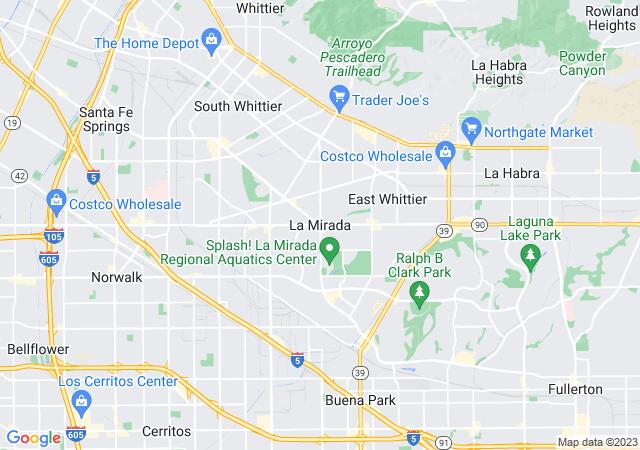 Google Map image for La Mirada, California