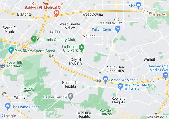 Google Map image for La Puente, California
