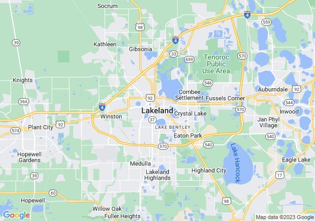Google Map image for Lakeland, Florida