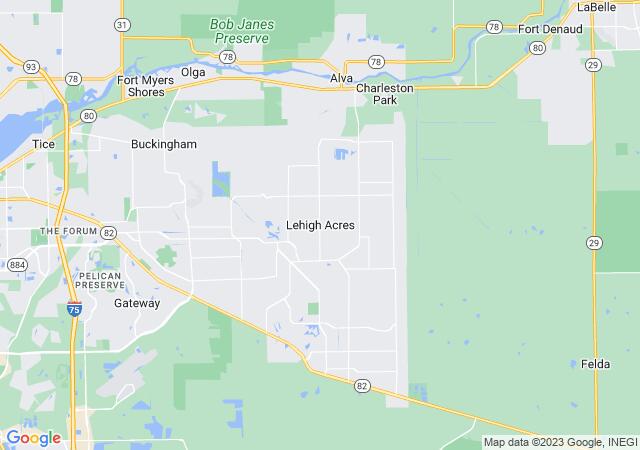 Google Map image for Lehigh Acres, Florida