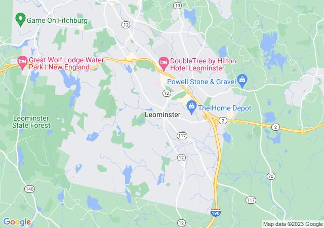 Google Map image for Leominster, Massachusetts