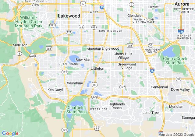 Google Map image for Littleton, Colorado