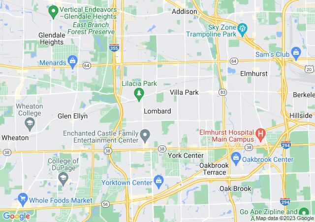 Google Map image for Lombard, Illinois