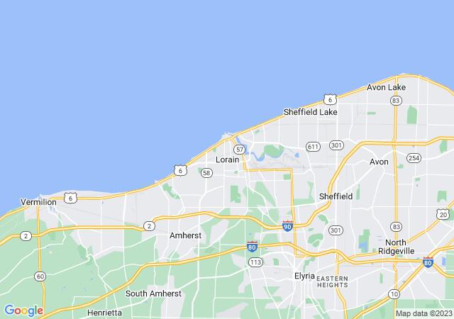 Google Map image for Lorain, Ohio