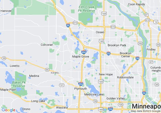 Google Map image for Maple Grove, Minnesota