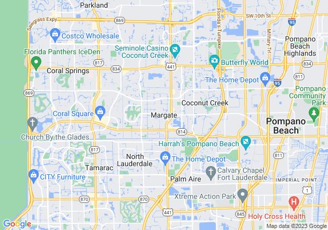 Google Map image for Margate, Florida