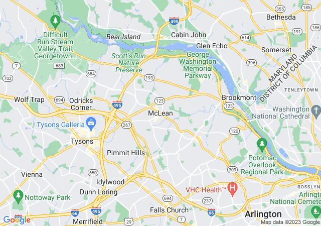Google Map image for McLean, Virginia