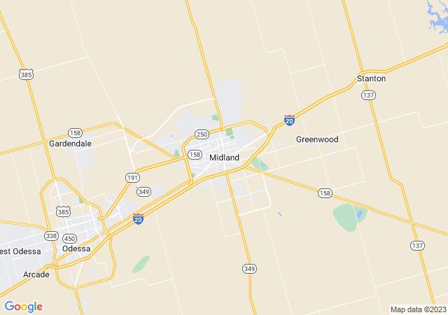 Google Map image for Midland, Texas