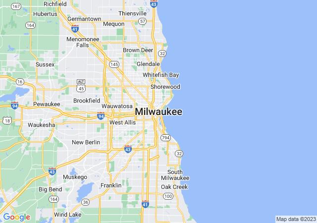 Google Map image for Milwaukee, Wisconsin