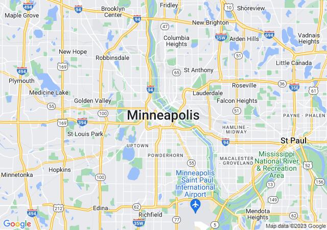 Google Map image for Minneapolis, Minnesota