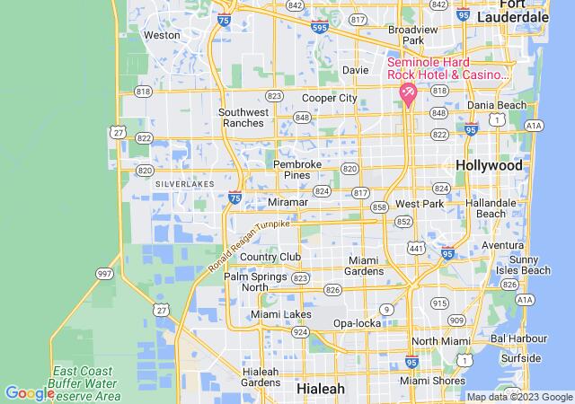 Google Map image for Miramar, Florida