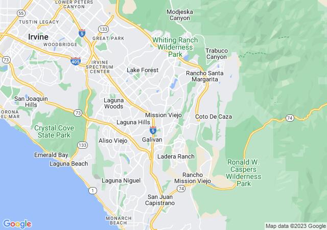Google Map image for Mission Viejo, California