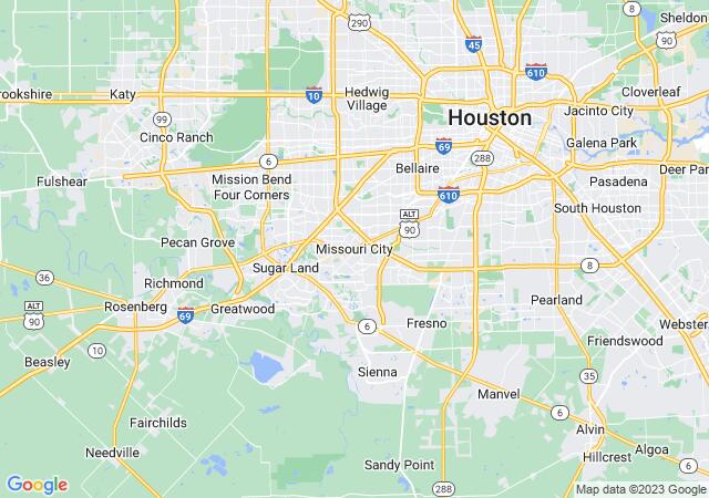 Google Map image for Missouri City, Texas