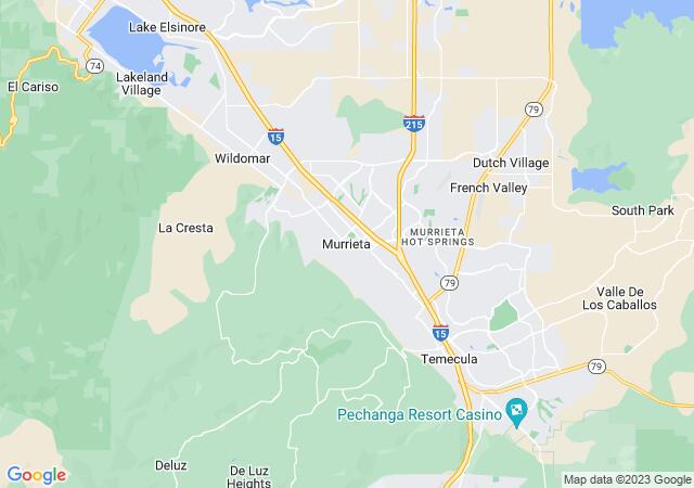 Google Map image for Murrieta, California